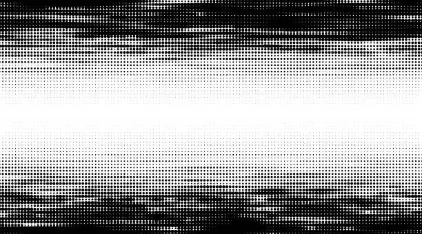 Vector illustration of Monochrome gradient halftone dots background. Vector illustration. Abstract grunge dots on white background