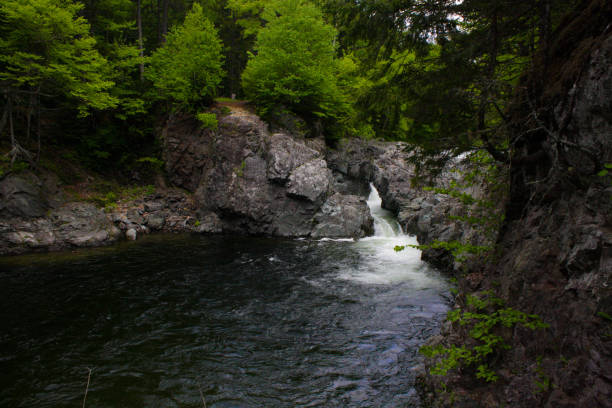 The Crooked Creek Falls in New Brunswick, Canada