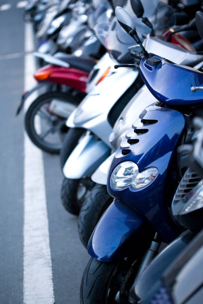 istock Scooters parked in the city 2029928872