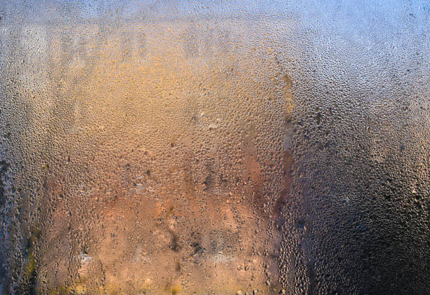 istock condensation on the window glass. textured background 2029963222