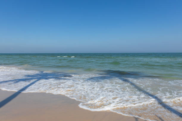 Beautiful beach in Huahin Thailand stock photo