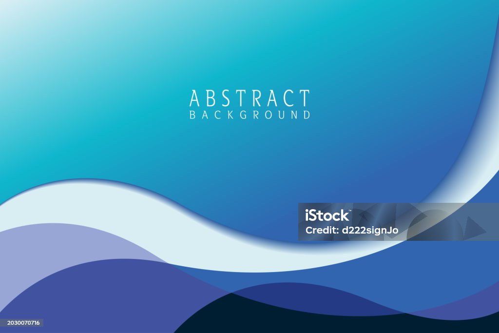 Multiple Blue Background A Blue Background With Multiple Soft Curves Overlapping Stock ...