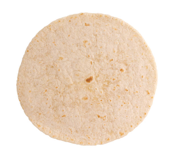 istock pita bread isolated on white background, top view 2030088444