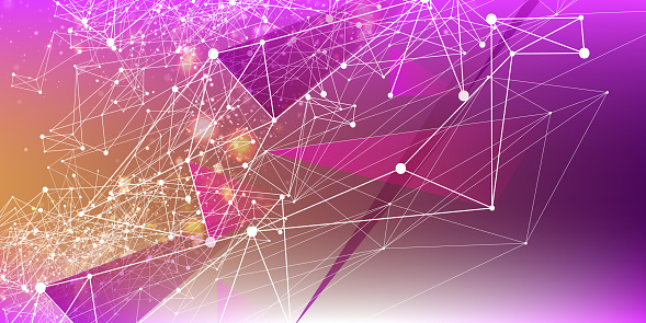 Abstract network concept background design