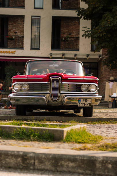 red car ford edsel 1958 year edition , TBilisi, Georgia