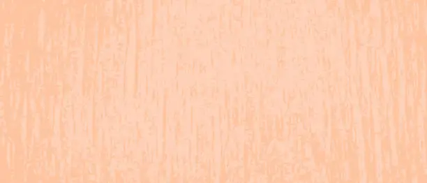 Vector illustration of Textured horizontal background. Peach fuzz color. Crumpled paper. Striped abstraction.