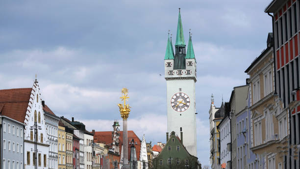 Straubing is a Lower Bavarian town with a well-preserved old town with medieval architecture