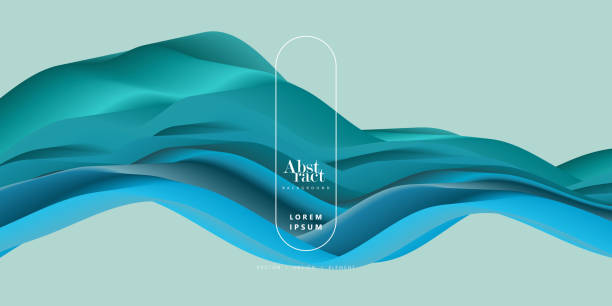 Abstract background with smooth curves Abstract background with smooth curves stock illustration satin business cards stock illustrations