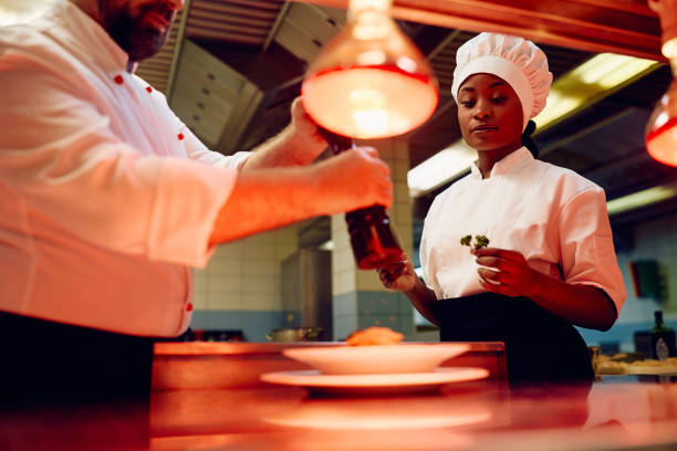 Interior of a restaurant kitchen