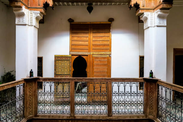 gate in morocco, photo as background