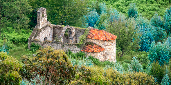 Church of Santa María de Tina, 7-13th Century Romanesque Style, Good of Cultural Interest, Pimiango, Ribadedeva, Asturias, Spain, Europe