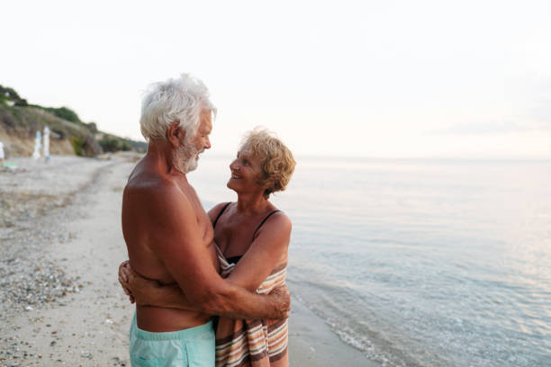 istock Senior couple on the beach 2030149224