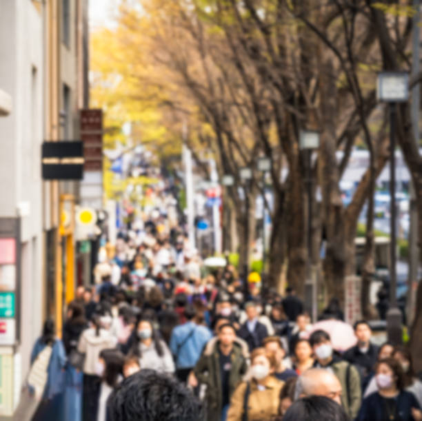 istock Defocused busy street in Harajuku 2030173490
