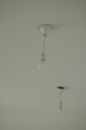 Light bulbs on the ceiling
