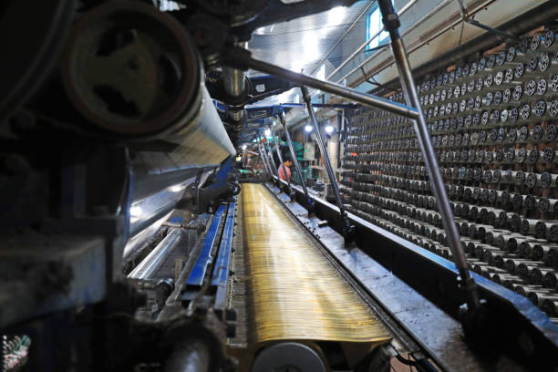 istock The workers are working hard on the weaving line in a processing plant, North China 2030222265