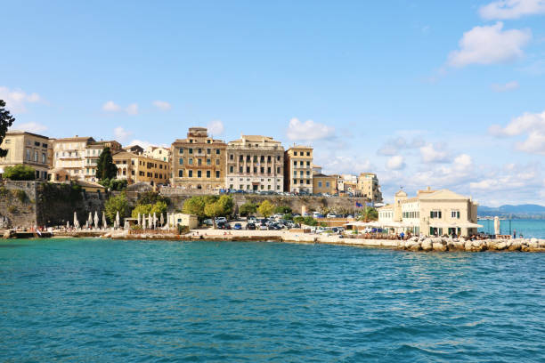 istock The Coastal View of Corfu Old Town 2030223873