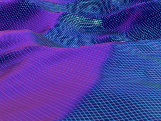 istock Abstract 3DCG background of glowing network waves 2030238086