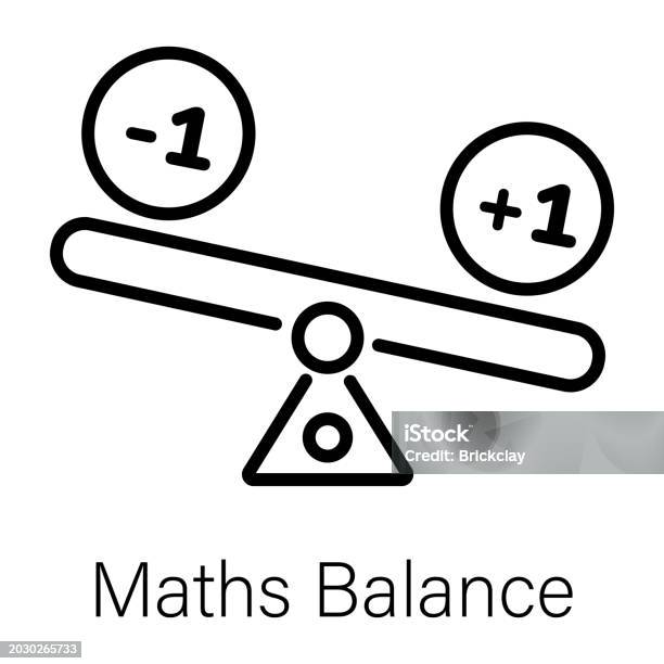 Balance Sign In Math Maths Balance Stock Illustration - Download Image Now - Icon Symbol ...