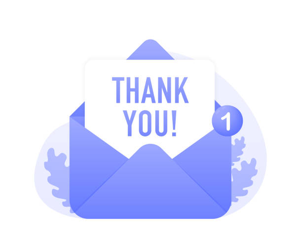 istock Envelope mail, Letter in an envelope with thanks or thank you. Open envelope concept. Business communication vector banner. Vector illustration 2030349635