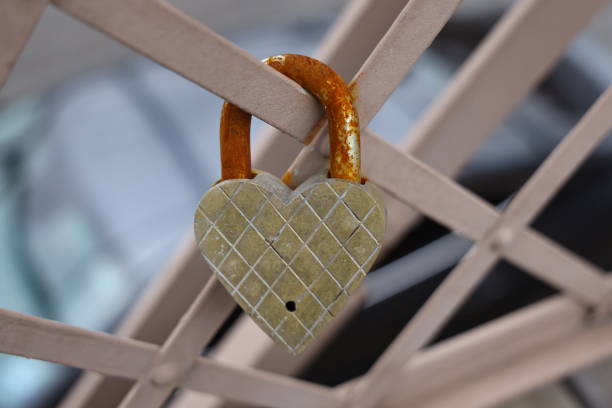 Love locks, or padlocks inscribed with couples' names or initials are attached to the Brooklyn Bridge in New York, N.Y., Saturday, Jan. 27, 2024. The practice has been banned on the bridge as the weight of the locks can cause structural damage to the bridge and pose a safety risk. (Photo: Gordon Donovan)
