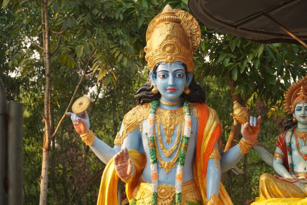 istock statue of god vishnu in temple 2030370123