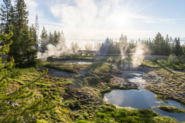 istock Clouds of steam are rising 2030401615