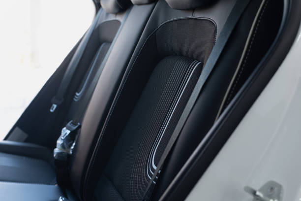 istock Back seats of passenger car close up with blurred background 2030433568