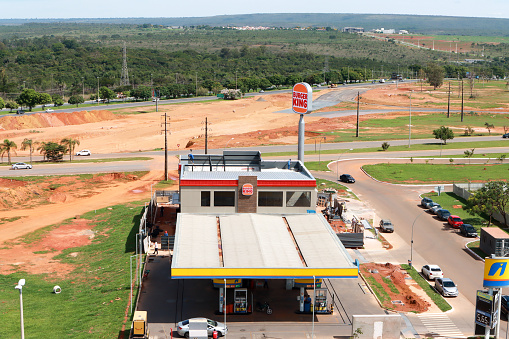 Brasilia, DF, Brazil December 8 2023 The newly opened Burger King fast food restaurant in the North West Neighborhood of Brasilia