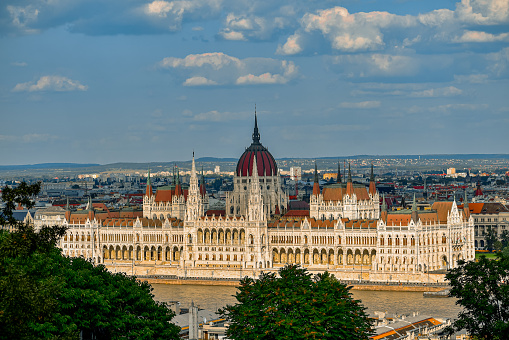 House of Parliament Hungary from afar