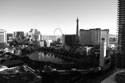 Las Vegas Strip Black and White