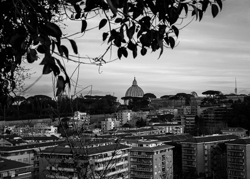 A view about the city of Rome, in Italy.