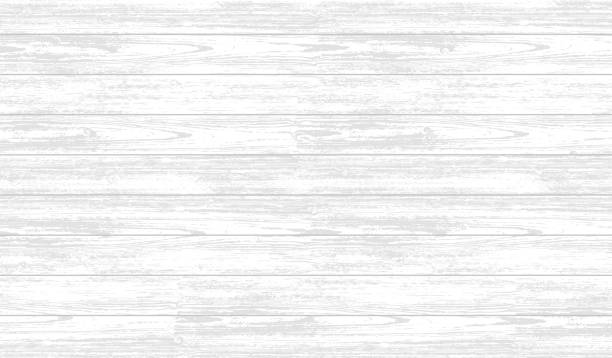 istock Wood. White wood plank texture vector background, Black wooden table top view. 2030528538