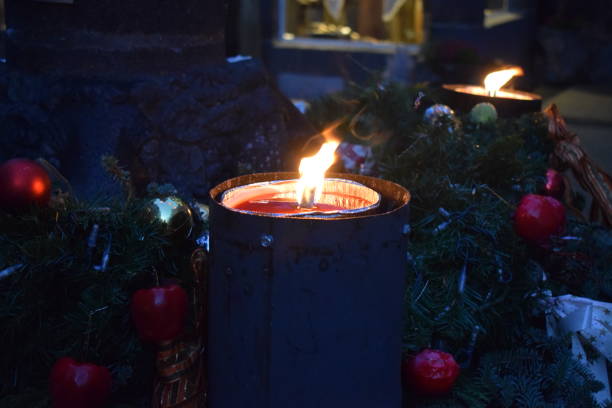 istock candle with big flames in a storm 2030554321