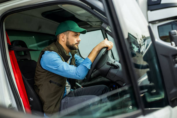 istock Truck driver feeling tired during the ride. 2030554853