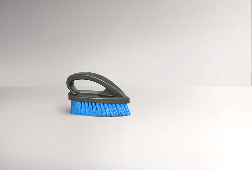 Cleaning brush on a white background