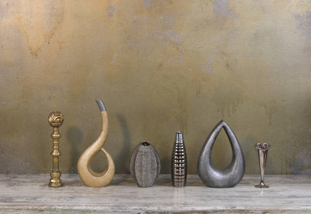 istock abstract scandinavian decorative vases on a wooden table 2030573579