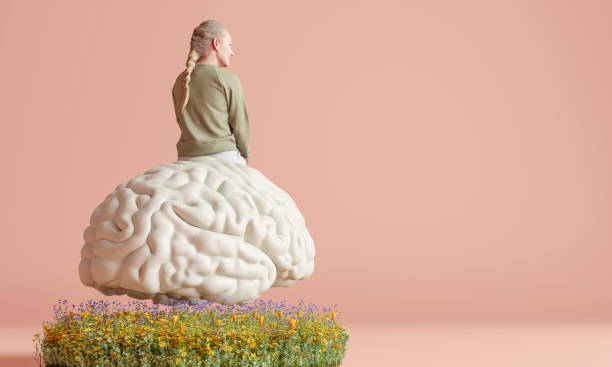 istock A Woman Person Sit On A Brain 2030576218