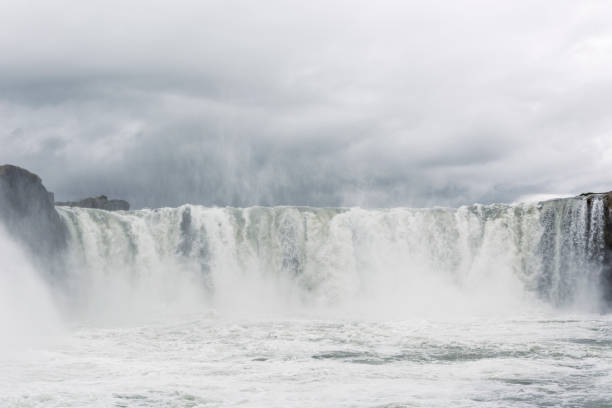 istock falls from the water. iceland waterfall godafoss 2030582076