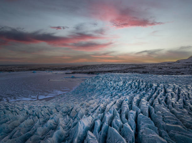 istock Glaciers, snowy mountains and sunset 2030594884