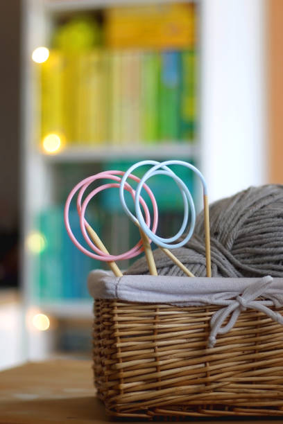 istock Basket with Kniting Supplies 2030645389