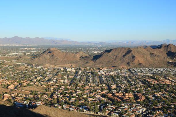 istock Housing between Desert Mountains in Phoenix, AZ 2030647575