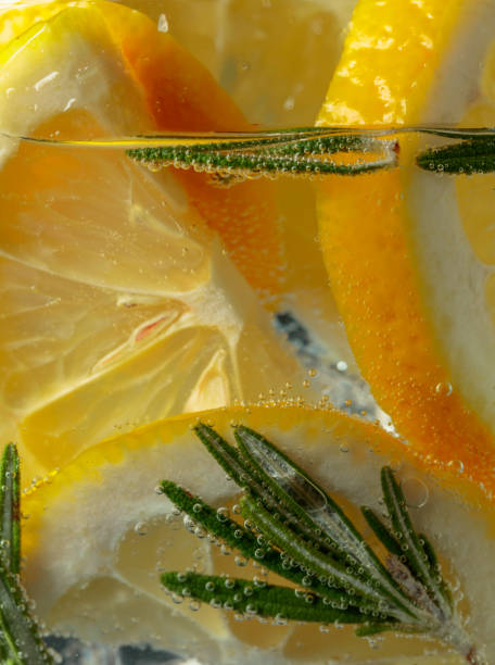 istock Cocktail gin-tonic with lemon slices and rosemary. 2030668053