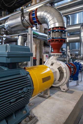 Pump in a cogeneration station