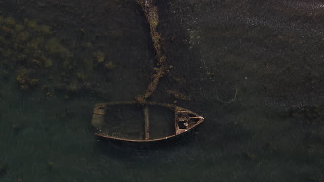 Old wooden ship in Scotland
