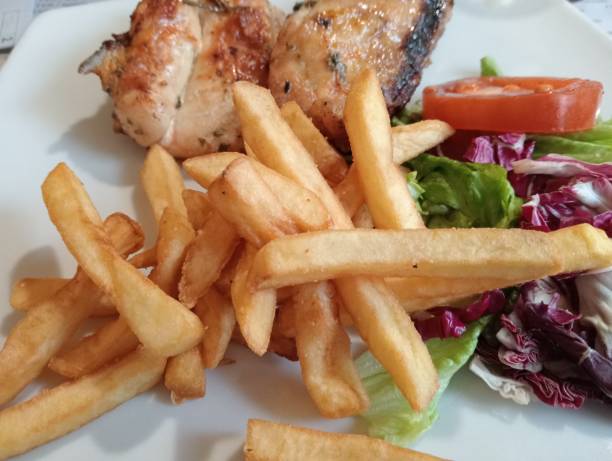 istock Chicken and french fries 2030718791