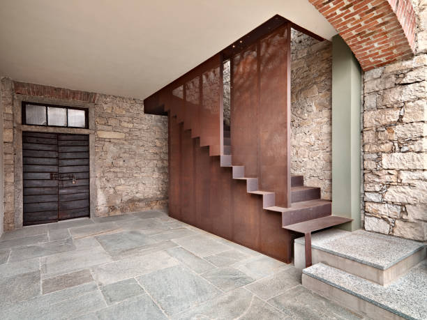 istock Detailed view of an iron staircase 2030775903
