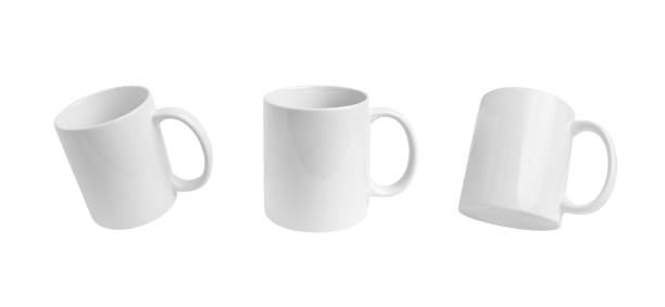 istock Three isolated positions showcase a classic white mug. Versatile image perfect for Print-on-Demand design promotion, marketing, and advertising 2030867511