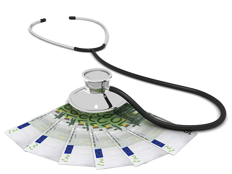 Euro money finance crisis medicine stethoscope