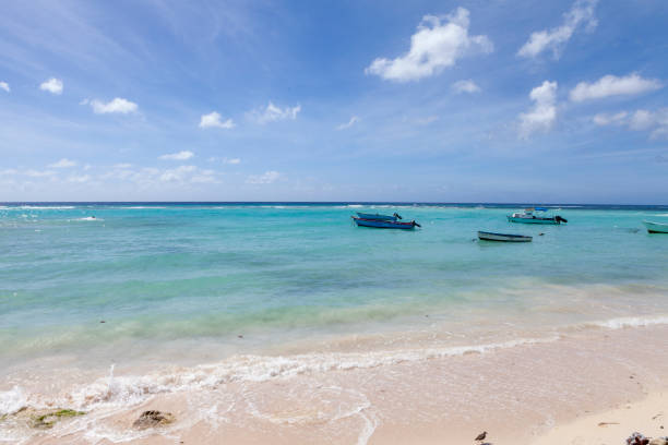 Sandy Beach in Saint Lawrence Gap,Bridgetown, Barbados
