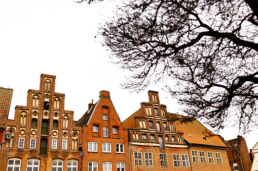 the historic lueneburg germany in winter